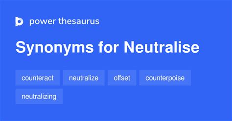 neutralise thesaurus|neutralizing synonyms list.